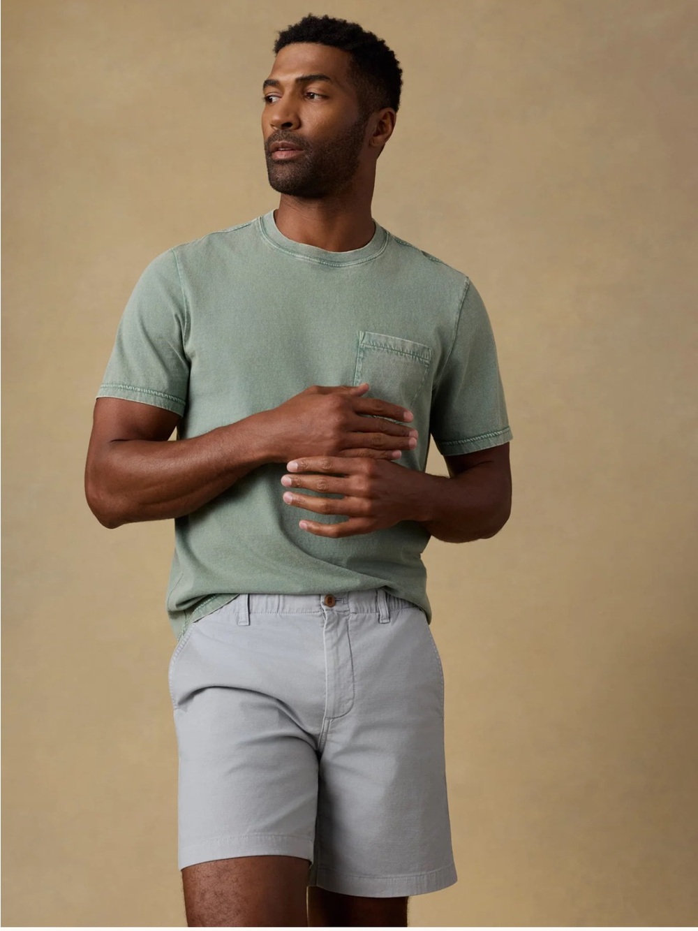 Faherty Reserve Chino Shorts-Rocky Grey